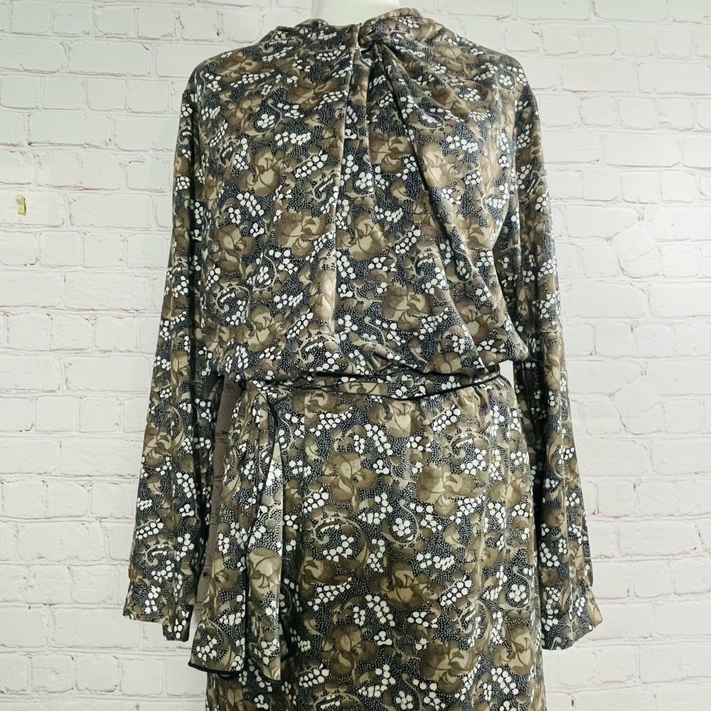 EUC D.K. Gold by DonnKenny Vintage 2-Piece Paisley Maxi Dress Elastic Waist S